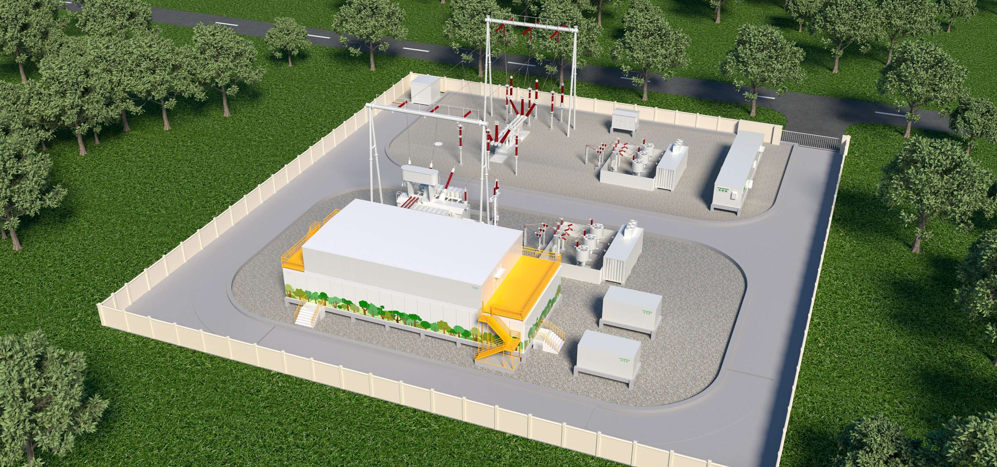 特銳德集成服務以110kV、220kV和330kV高壓預制艙式模塊化變電站產(chǎn)品為核心，為客戶提供從預制艙整站設計到設備集成、
系統(tǒng)解決方案、全流程安裝調(diào)試與工程服務，再到智能運維的“一站式全鏈條價值服務”的EPCO服務。